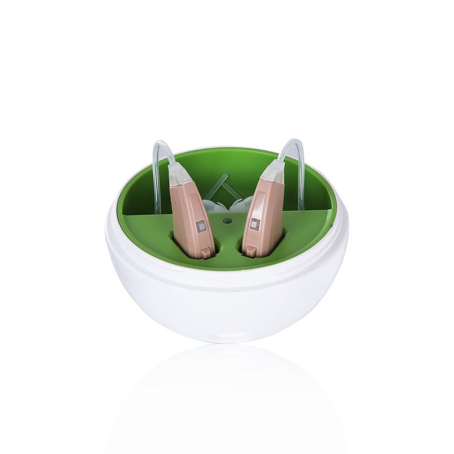 KTX-912531 Rechargeable Hearing Amplifier with Portable Charging Case, 8 Channels, 12 Bands, and Intelligent Noise Cancellation