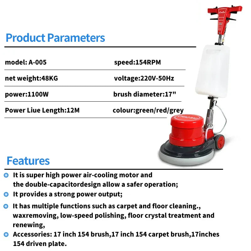 KTX-682899 Multi-functional Floor Grinder and Polisher for Carpet Cleaning Equipment
