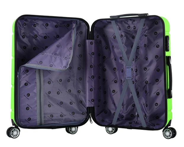 KTX-961811 3-Piece Hardshell Luggage Set in ABS Material - Includes 20", 24", and 28" Suitcases
