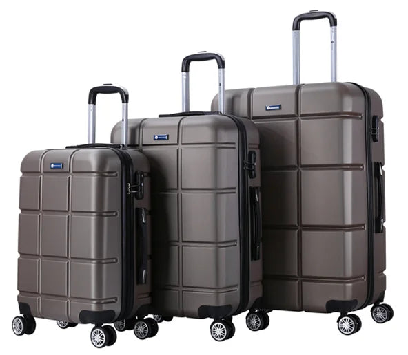KTX-961811 3-Piece Hardshell Luggage Set in ABS Material - Includes 20", 24", and 28" Suitcases