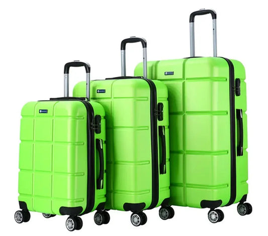 KTX-961811 3-Piece Hardshell Luggage Set in ABS Material - Includes 20", 24", and 28" Suitcases
