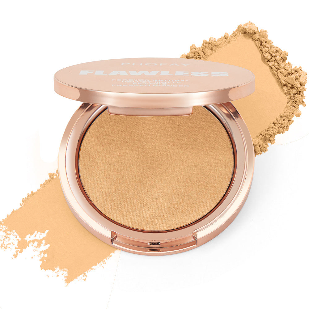 KTX-007763 Matte Setting Pressed Powder for Flawless Finish - 8g