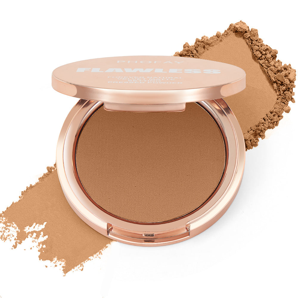 KTX-007763 Matte Setting Pressed Powder for Flawless Finish - 8g
