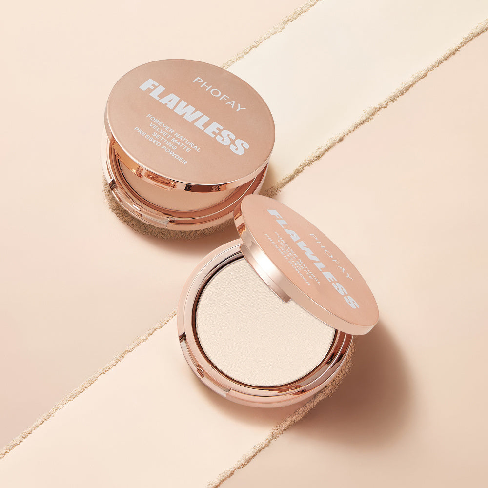 KTX-007763 Matte Setting Pressed Powder for Flawless Finish - 8g