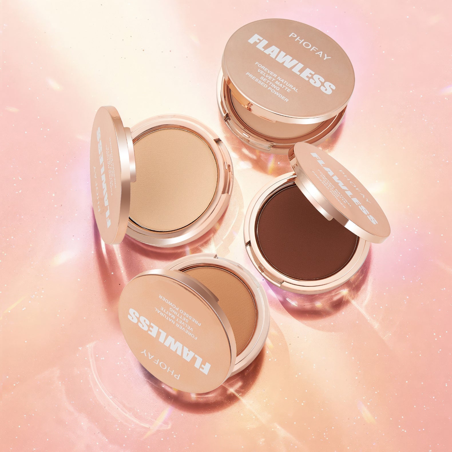 KTX-007763 Matte Setting Pressed Powder for Flawless Finish - 8g