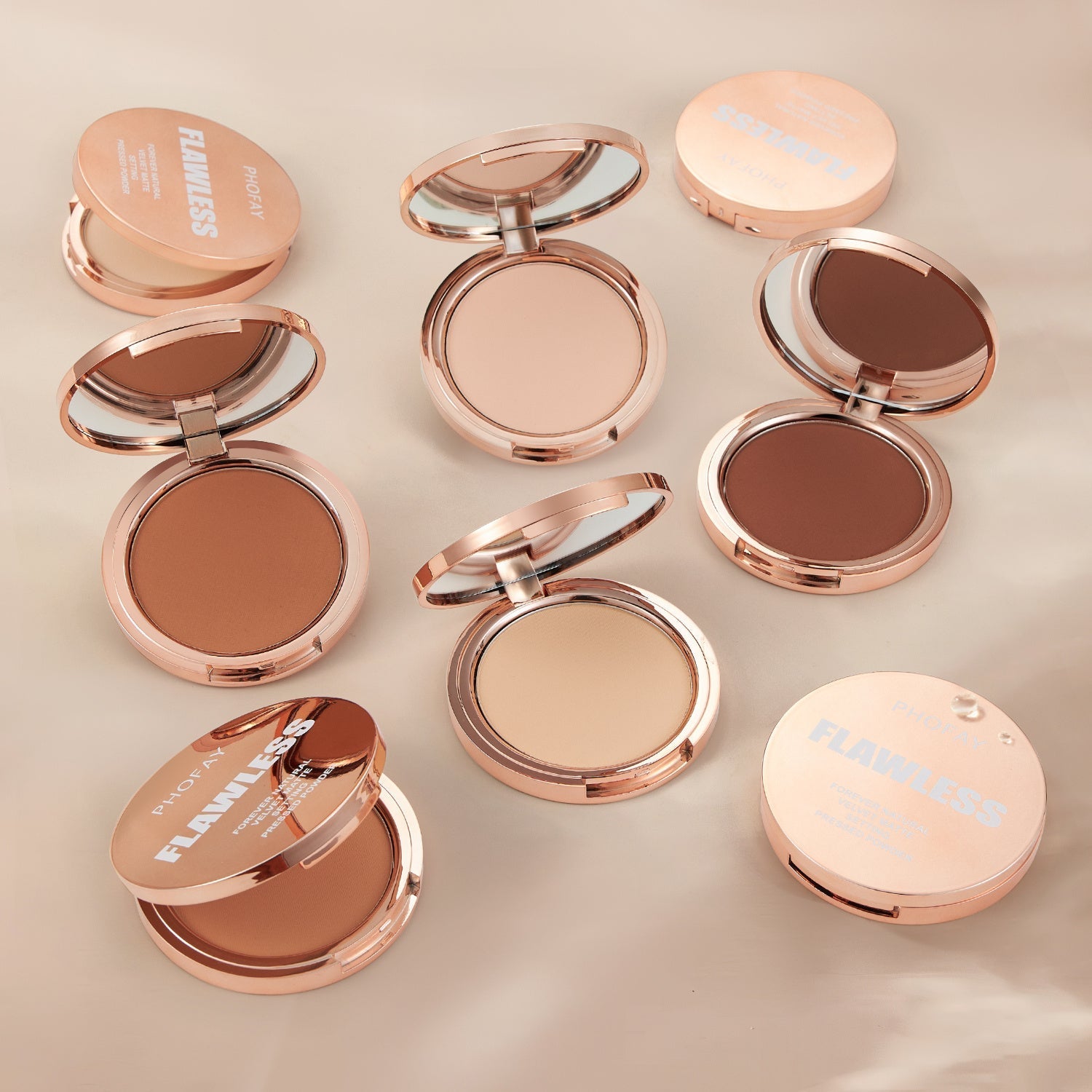 KTX-007763 Matte Setting Pressed Powder for Flawless Finish - 8g