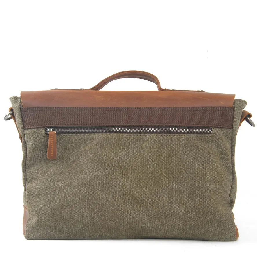 JMT-731594 Leather Laptop Tote Bag for Professional Use - Stylish Briefcase for Men