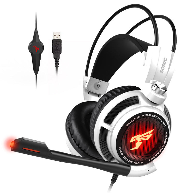 KTX-330259 Over-Ear Wired Gaming Headset with Noise-Cancelling Microphone and 40mm Speaker