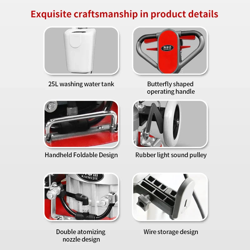 KTX-339411 High-Speed Marble Floor Grinding and Polishing Machine at 1490 RPM for Effective Carpet and Floor Cleaning