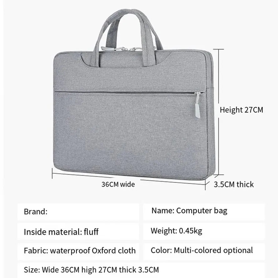 KTX-318483 Waterproof Sling Crossbody Briefcase for Laptops and Notebooks with Protective Sleeve Cover