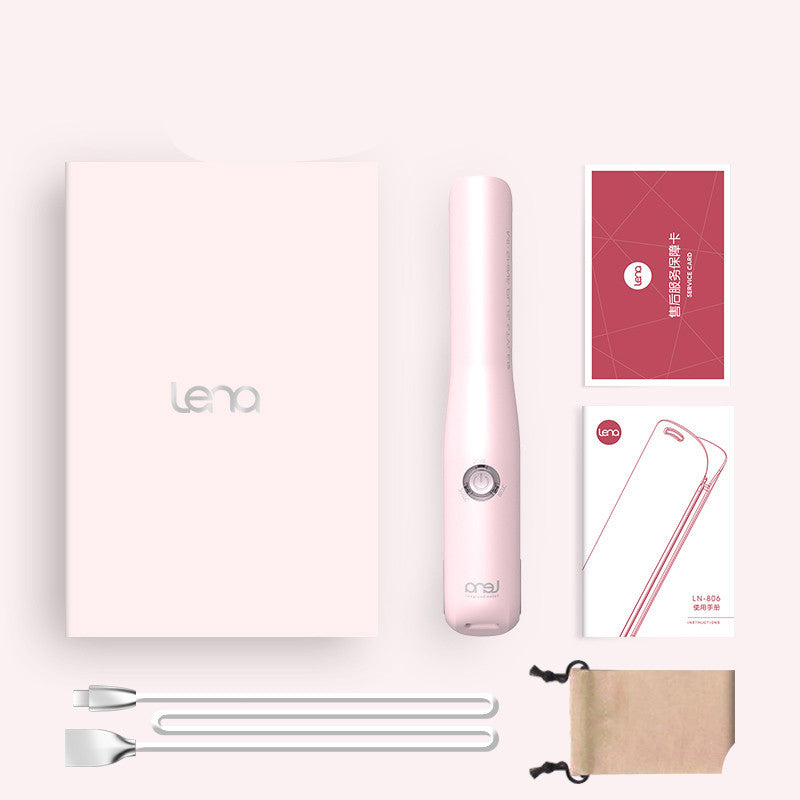 KTX-992467 Mini USB Hair Straightener with Tourmaline Ceramic and Three-Stage Temperature Control