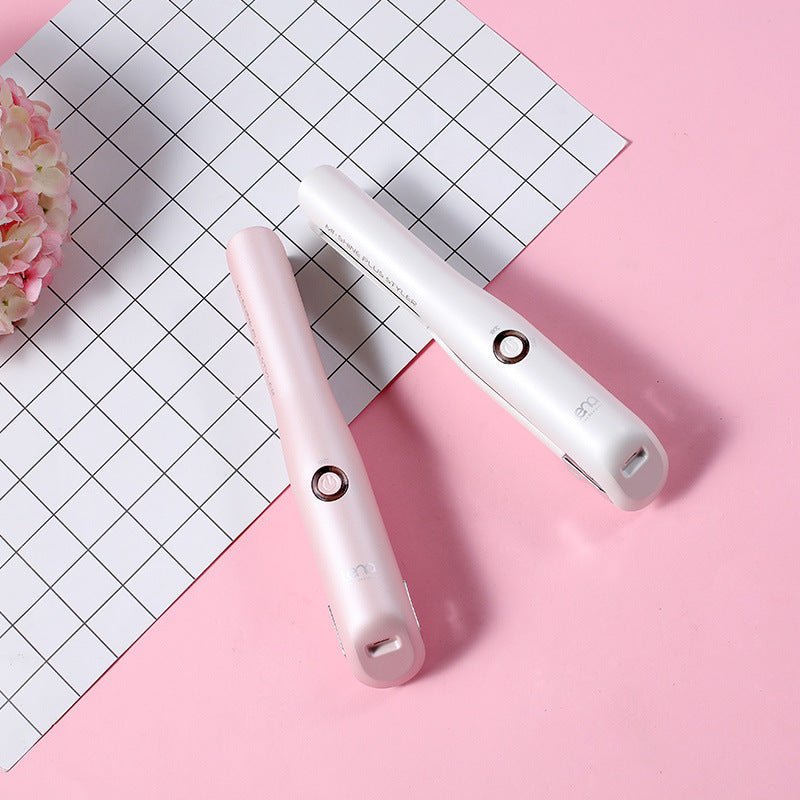 KTX-992467 Mini USB Hair Straightener with Tourmaline Ceramic and Three-Stage Temperature Control