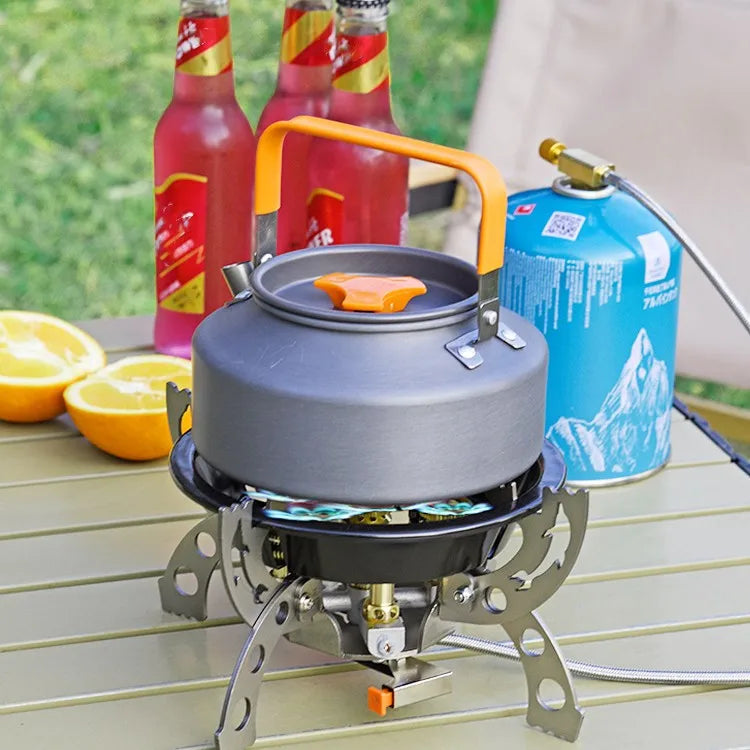 KTX-730259 Portable 5-Burner Folding Camping Stove for Butane and Liquefied Petroleum Gas