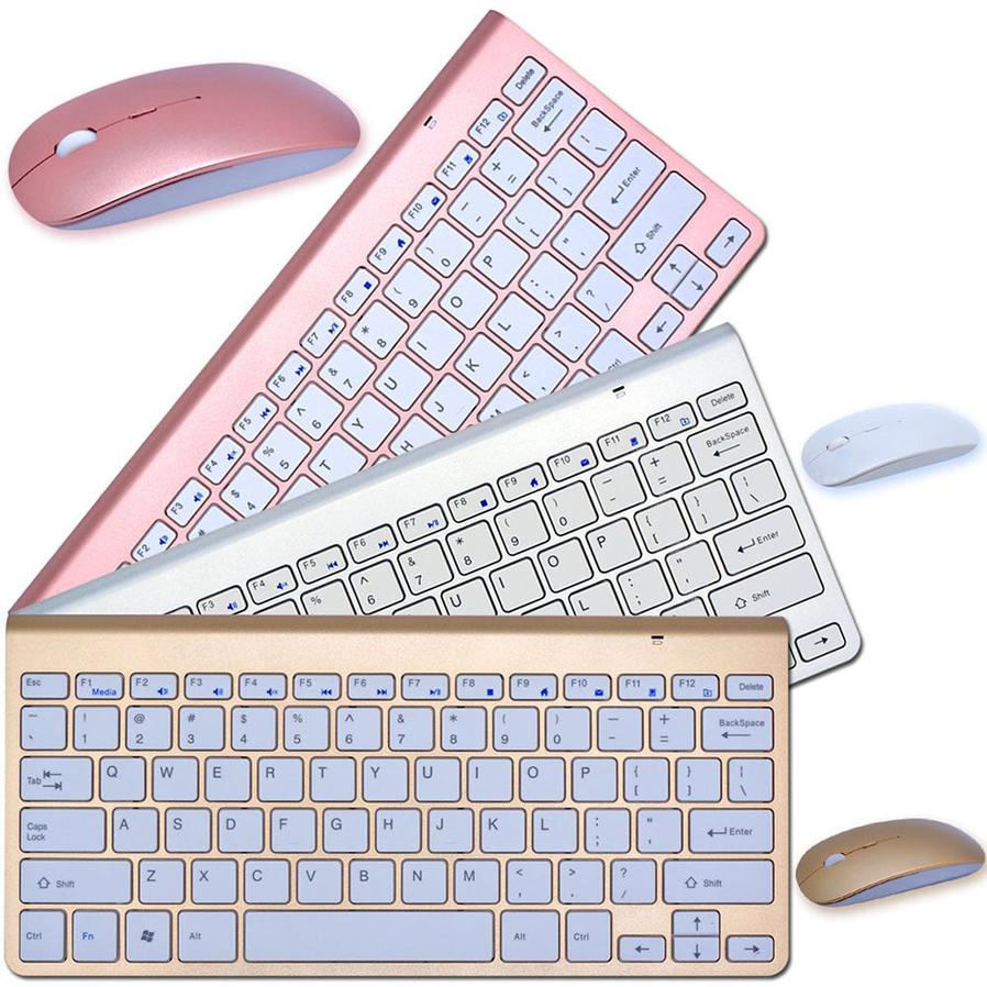 KTX-835347 2.4G Wireless Keyboard and Mouse Mini Combo Set for Laptops, Desktops, and Smart TVs