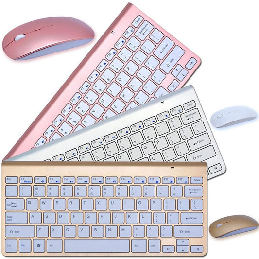 KTX-835347 2.4G Wireless Keyboard and Mouse Mini Combo Set for Laptops, Desktops, and Smart TVs