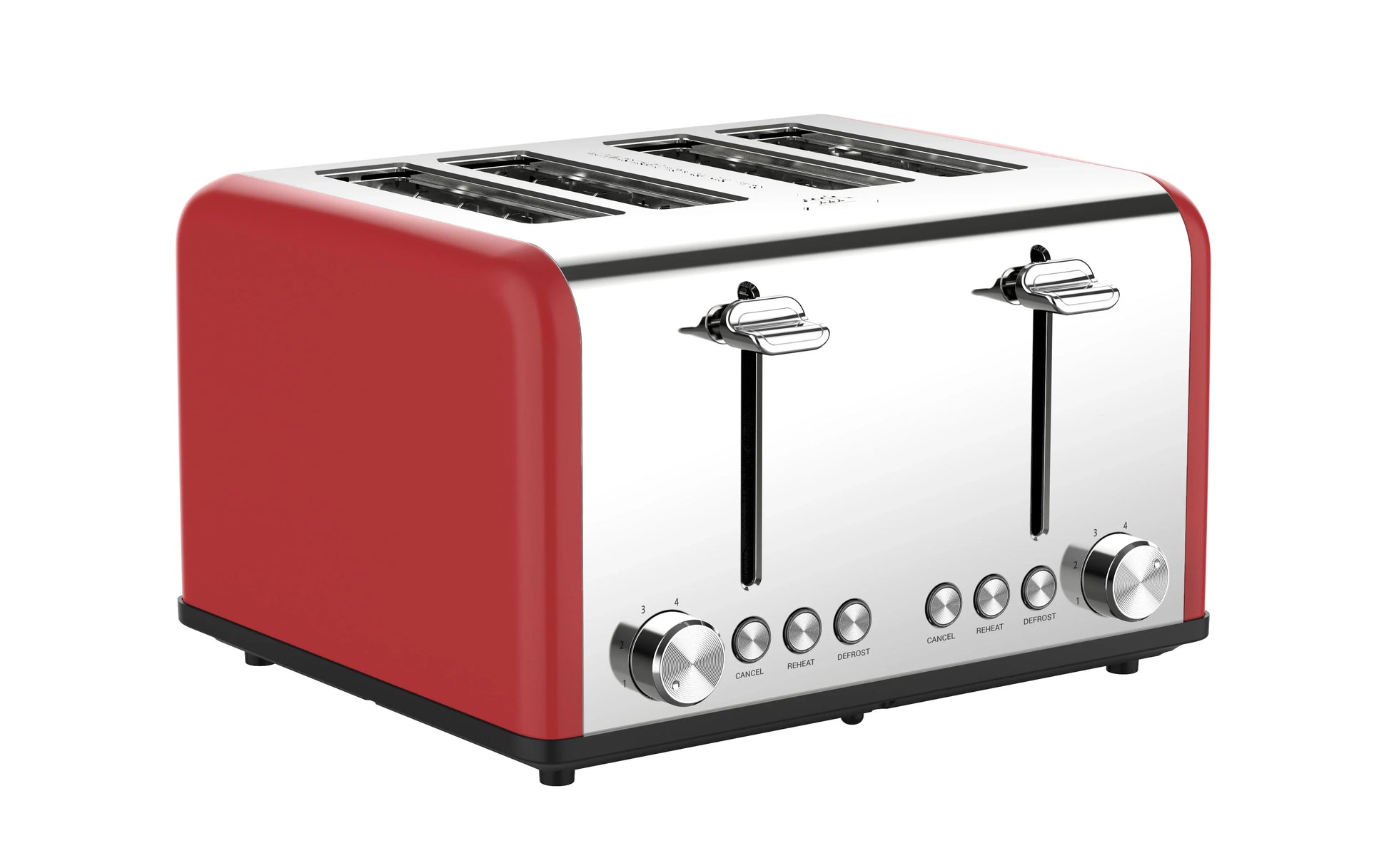 KTX-406419 Automatic Stainless Steel 4-Slice Electric Toaster with Modern Design