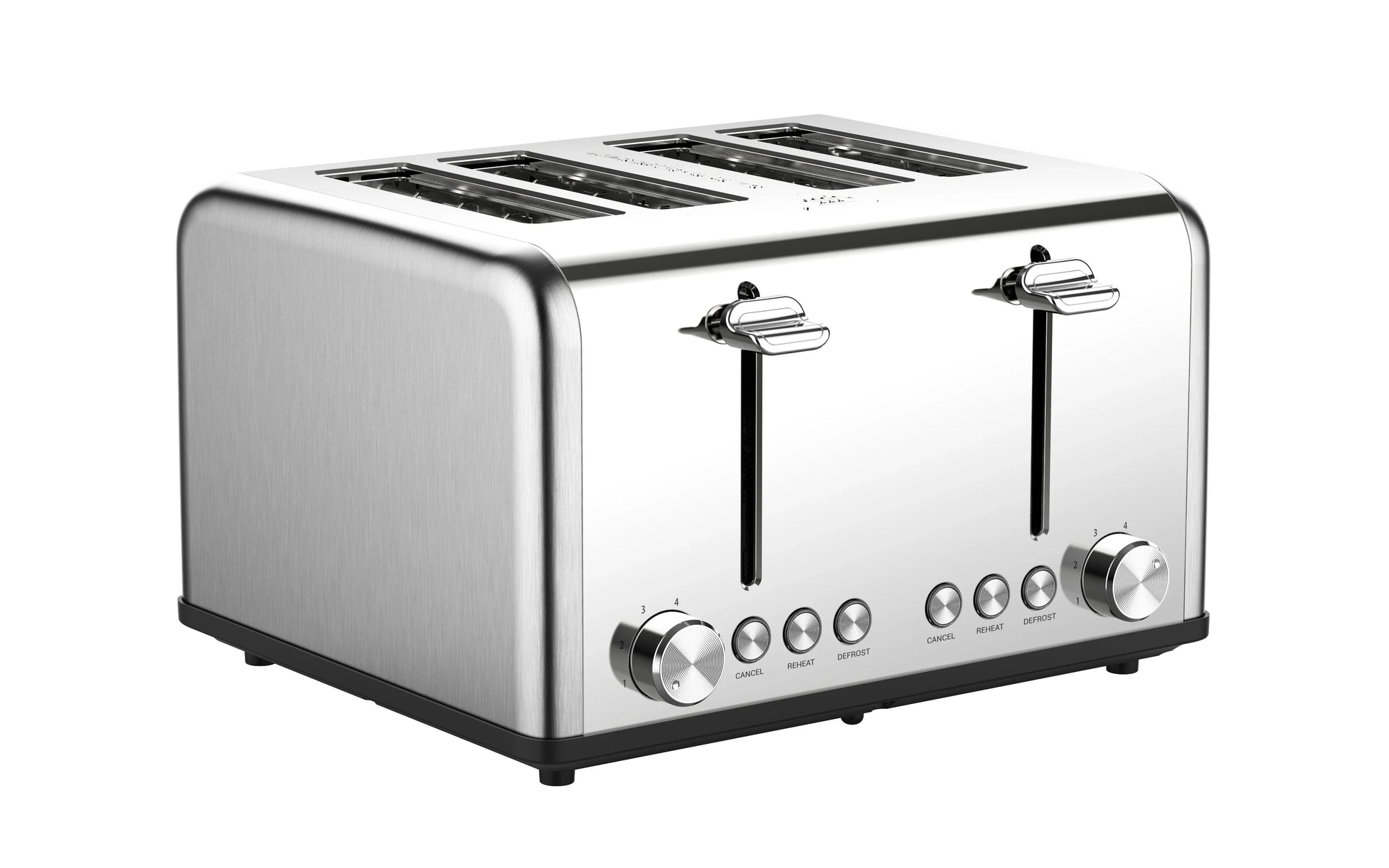 KTX-406419 Automatic Stainless Steel 4-Slice Electric Toaster with Modern Design