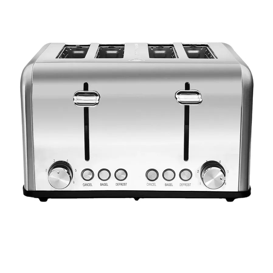 KTX-406419 Automatic Stainless Steel 4-Slice Electric Toaster with Modern Design