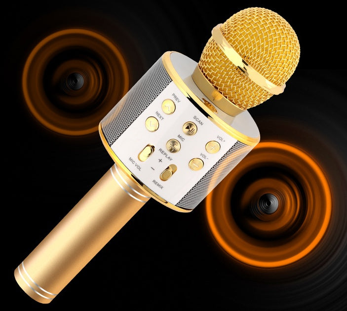 KTX-979219 Portable Bluetooth Wireless Microphone for Music Playback and Karaoke at Home