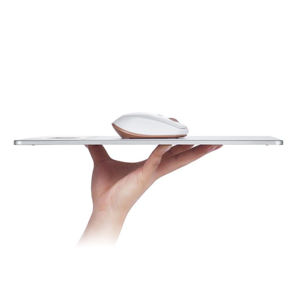 KTX-187219 Aluminum Alloy Wireless Charger Mouse Pad with Non-Slip Base and Safety Features
