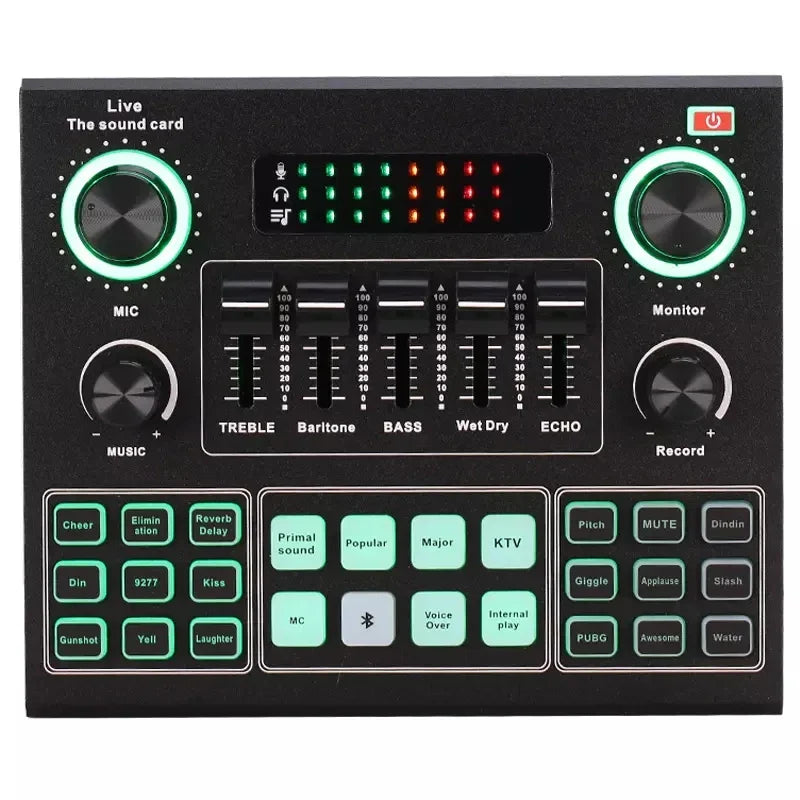 KTX-326227 V9 Sound Card Audio Interface for Live Streaming and Podcasting on Phone and PC
