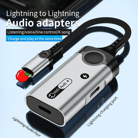 KTX-473107 8-Pin to 3.5mm Audio and Charge Adapter for iPhone Devices