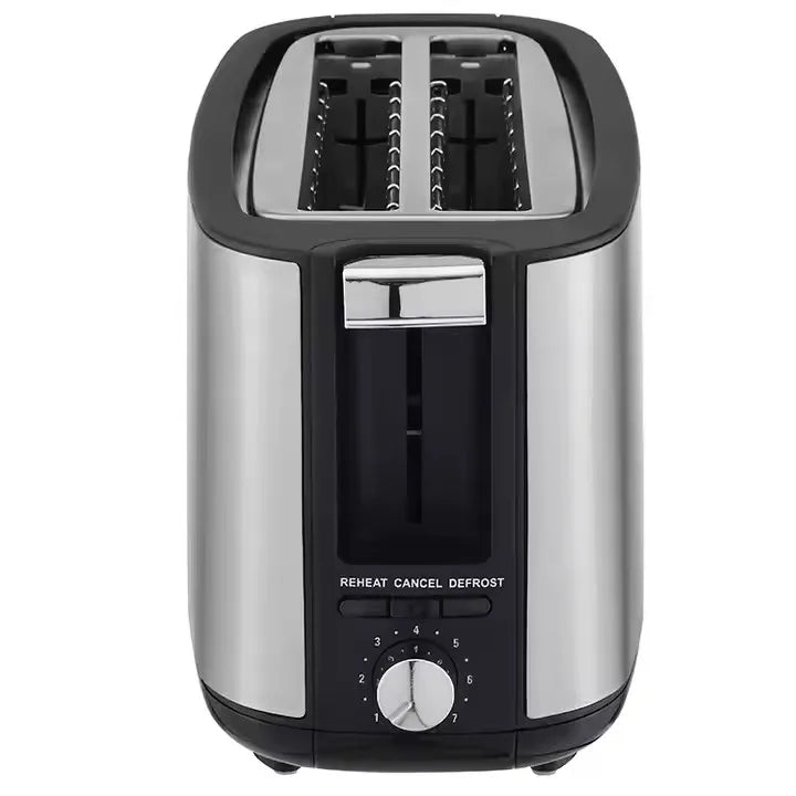KTX-566803 1400W Long Slot Retro Toaster - Fits Anywhere, 2 Slice Bread Toaster
