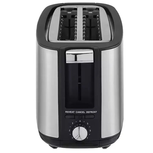 KTX-566803 1400W Long Slot Retro Toaster - Fits Anywhere, 2 Slice Bread Toaster