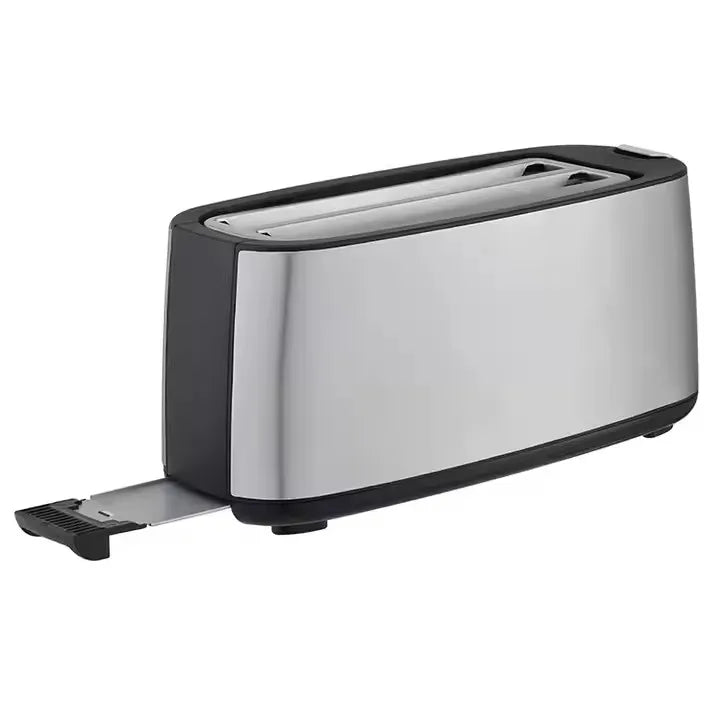 KTX-566803 1400W Long Slot Retro Toaster - Fits Anywhere, 2 Slice Bread Toaster