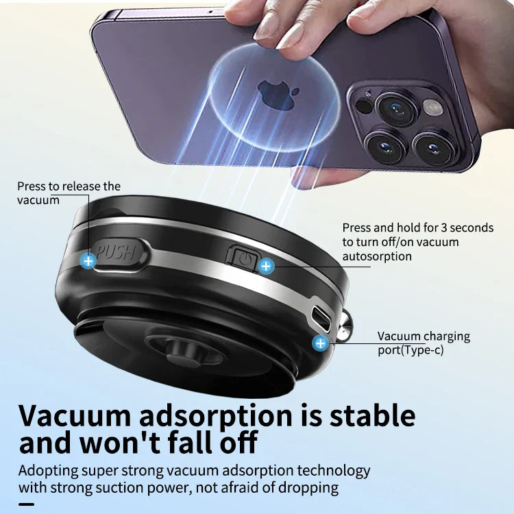 KTX-098003 Magnetic Suction Phone Holder for Easy Installation on Car Glass – Universal Compatibility for All Smartphone Models