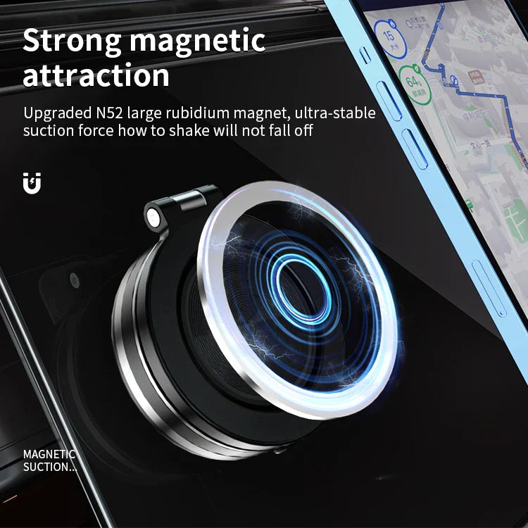 KTX-098003 Magnetic Suction Phone Holder for Easy Installation on Car Glass – Universal Compatibility for All Smartphone Models