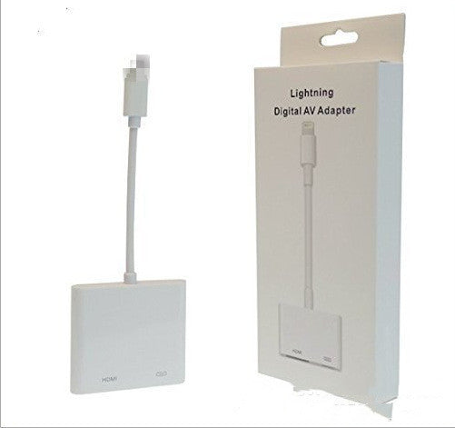 KTX-688915 iPhone Lightning to HDMI Adapter Cable for HD TV and Projector, 1080p Resolution, 0.15m Length