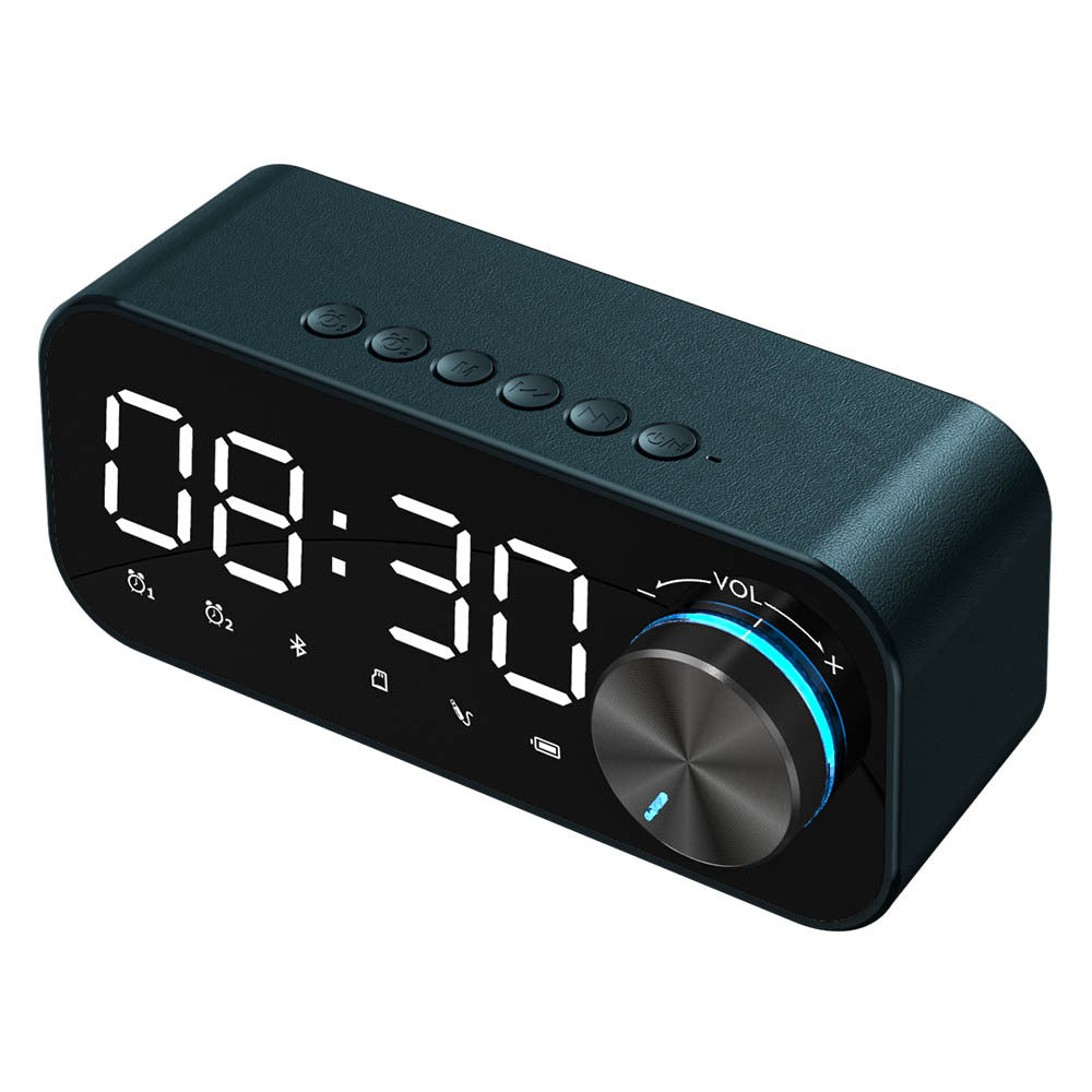 KTX-888467 Bluetooth Alarm Clock Speaker with Digital Display and Wireless Subwoofer - Compact Music Player and Table Clock for Home Decor