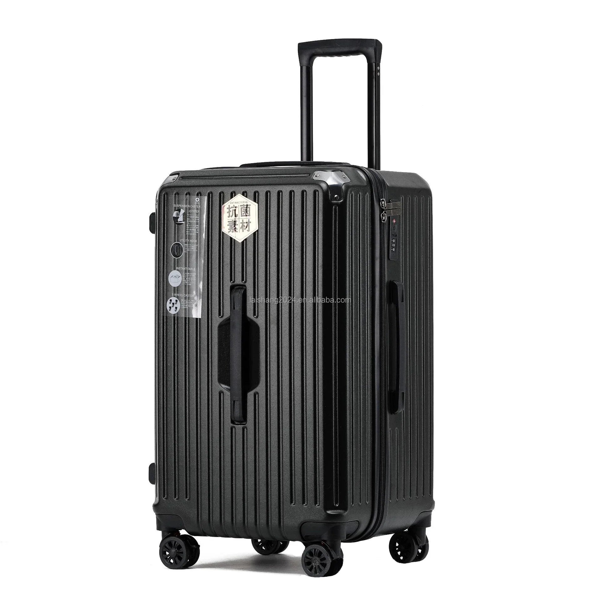 KTX-916691 3-Piece Leather Luggage Set with Travel Suitcase and Tote Bags