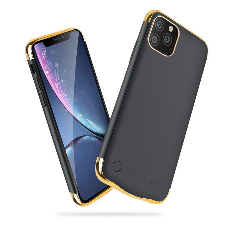 KTX-106387 All-Inclusive Glass Mobile Phone Case with Back Clip Power Bank for iPhone 12 Series