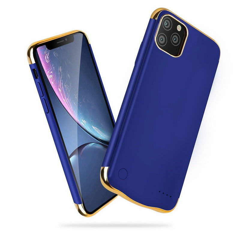 KTX-106387 All-Inclusive Glass Mobile Phone Case with Back Clip Power Bank for iPhone 12 Series