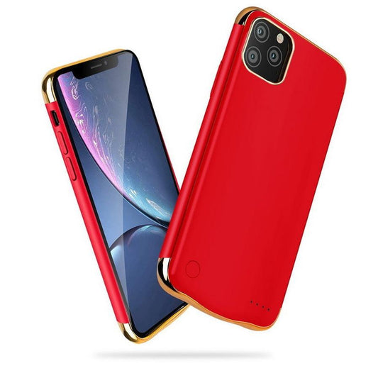 KTX-106387 All-Inclusive Glass Mobile Phone Case with Back Clip Power Bank for iPhone 12 Series