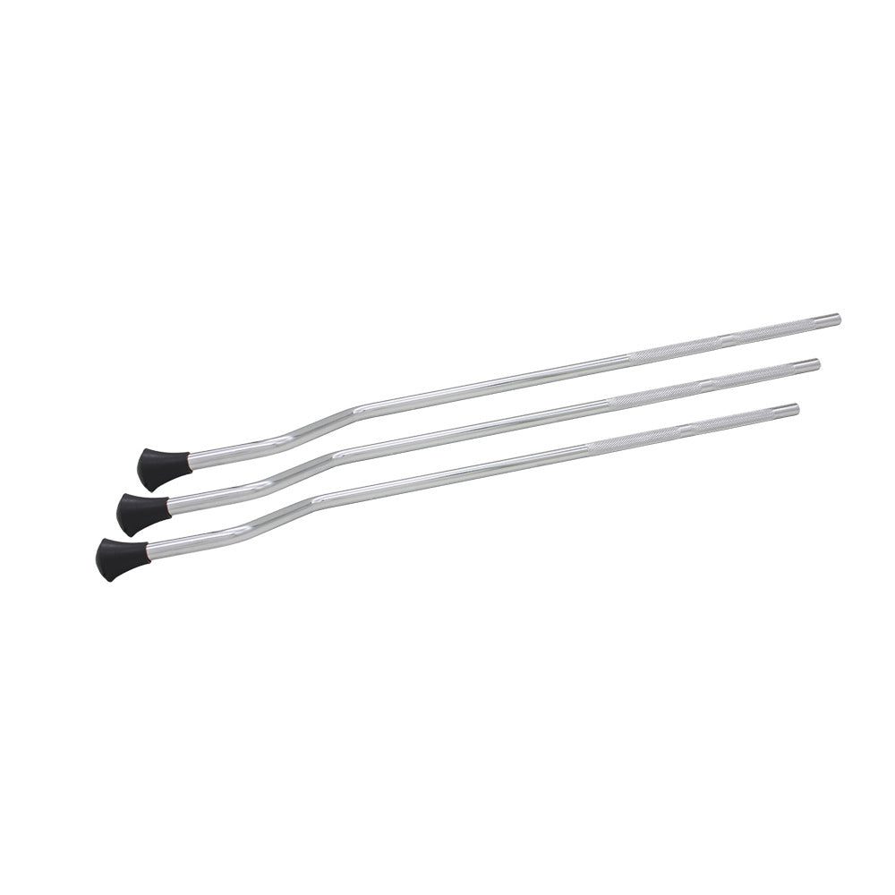 KTX-517587 Metal Drum Legs with Anti-Skid Surface for Percussion Instruments - Silver Finish