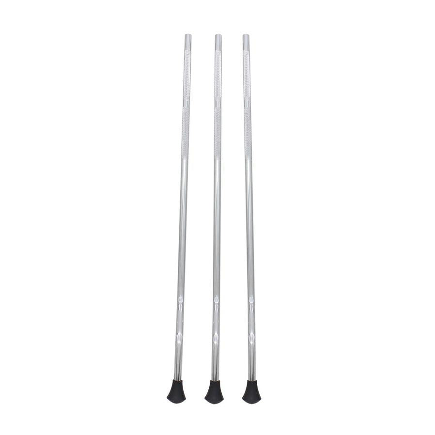 KTX-517587 Metal Drum Legs with Anti-Skid Surface for Percussion Instruments - Silver Finish