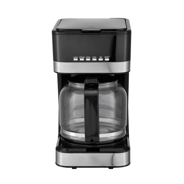 KTX-049107 LCD Timer Glass Jar Coffee Maker with Warm Plate for Drip Brewing in Europe