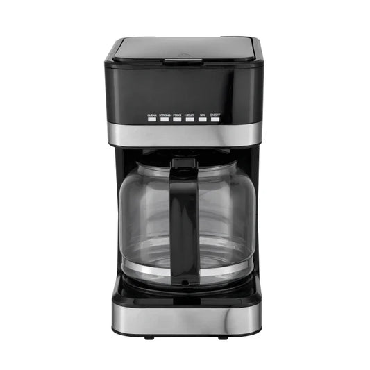KTX-049107 LCD Timer Glass Jar Coffee Maker with Warm Plate for Drip Brewing in Europe