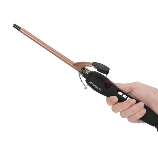 JMT-766410 Wet and Dry Anti-Skid Curling Stick with Adjustable Temperature Control, Eco-Friendly Alloy, 9mm Diameter