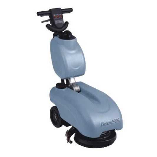 KTX-716819 Orange Mini Hand Push Battery-Powered Floor Cleaning Scrubber Dryer for Tile and Epoxy Surfaces