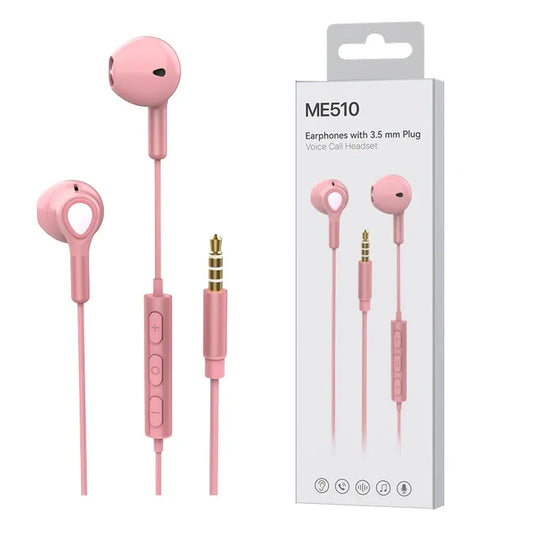 KTX-387411 Wired In-Ear Sports Earbuds with Microphone and Bass for Gaming and Music