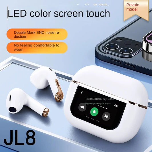 KTX-083603 Wireless In-Ear Headset with ENC, LED Battery Indicator, and Smart Display