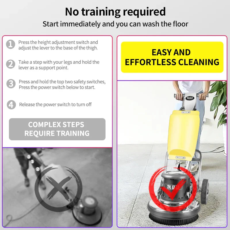 KTX-306643 Multifunctional Electric Carpet and Floor Cleaning Machine for Marble Polishing