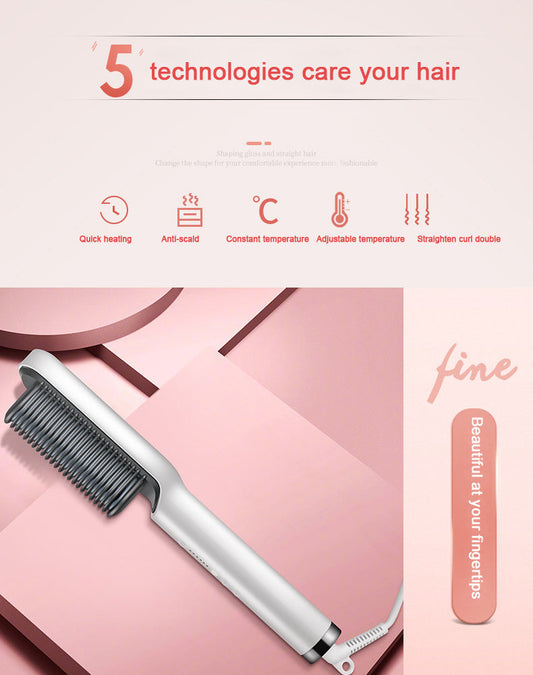 KTX-089619 Straight Hair Comb with PTC Heating Technology - 220V, Model KD380, 34W Power, Includes Manual