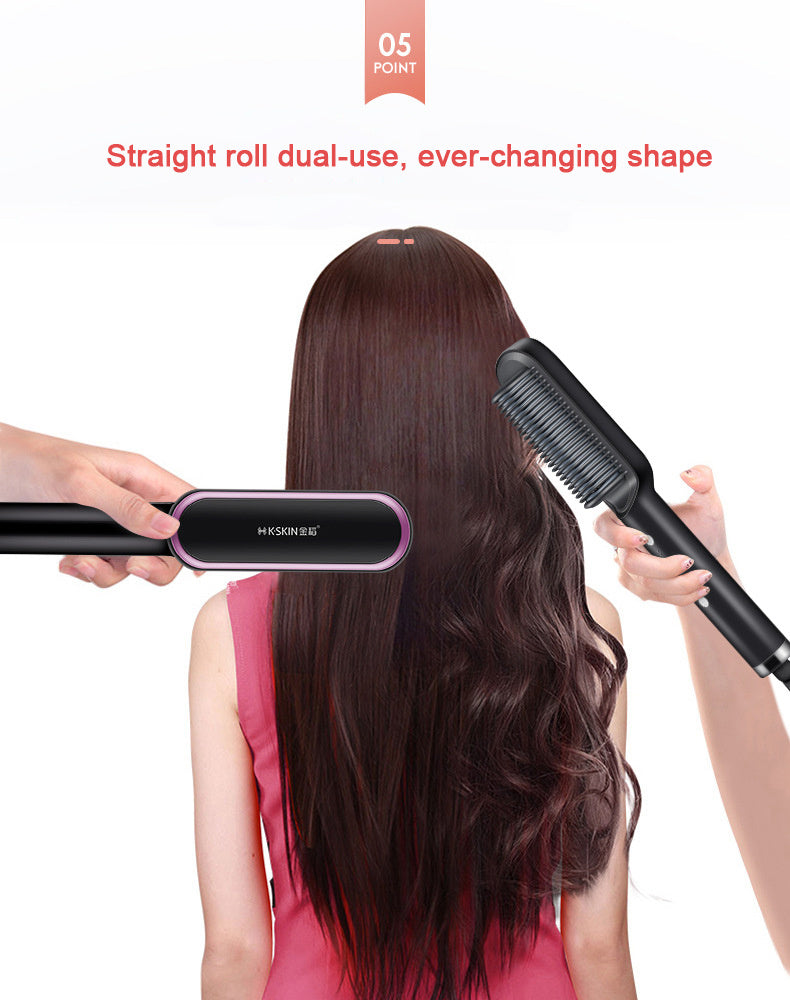 KTX-089619 Straight Hair Comb with PTC Heating Technology - 220V, Model KD380, 34W Power, Includes Manual