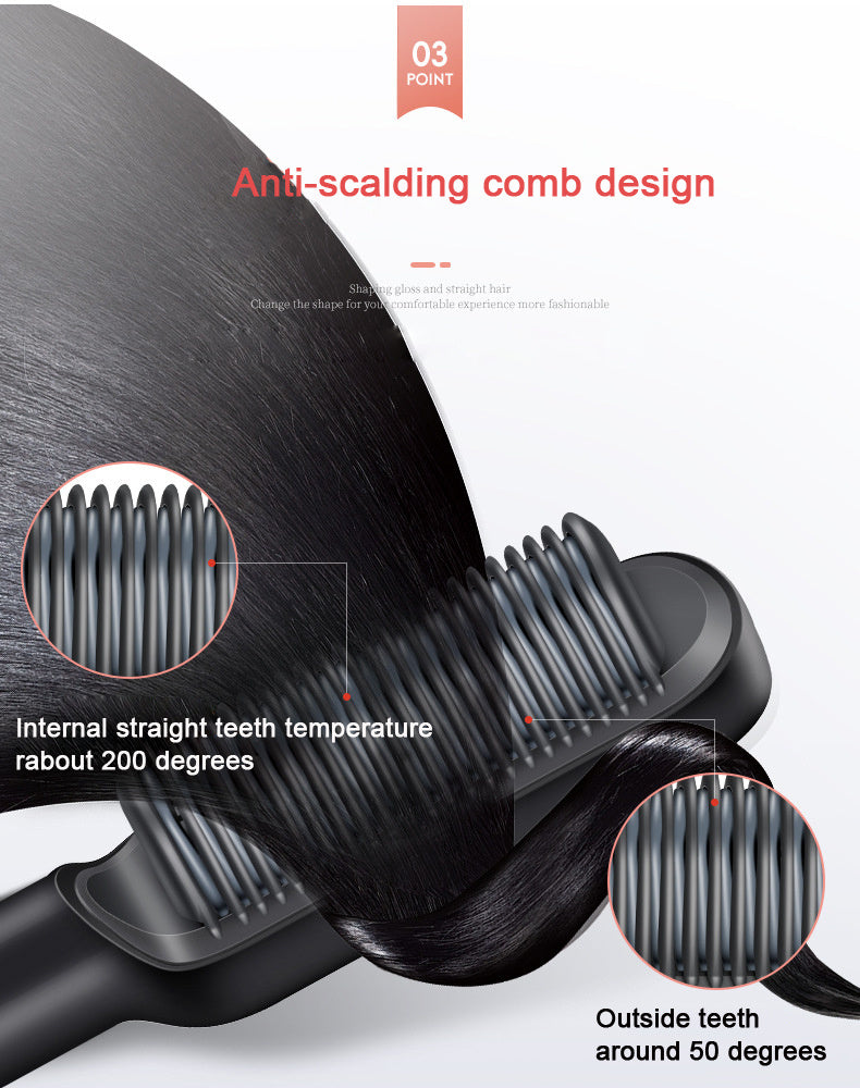 KTX-089619 Straight Hair Comb with PTC Heating Technology - 220V, Model KD380, 34W Power, Includes Manual
