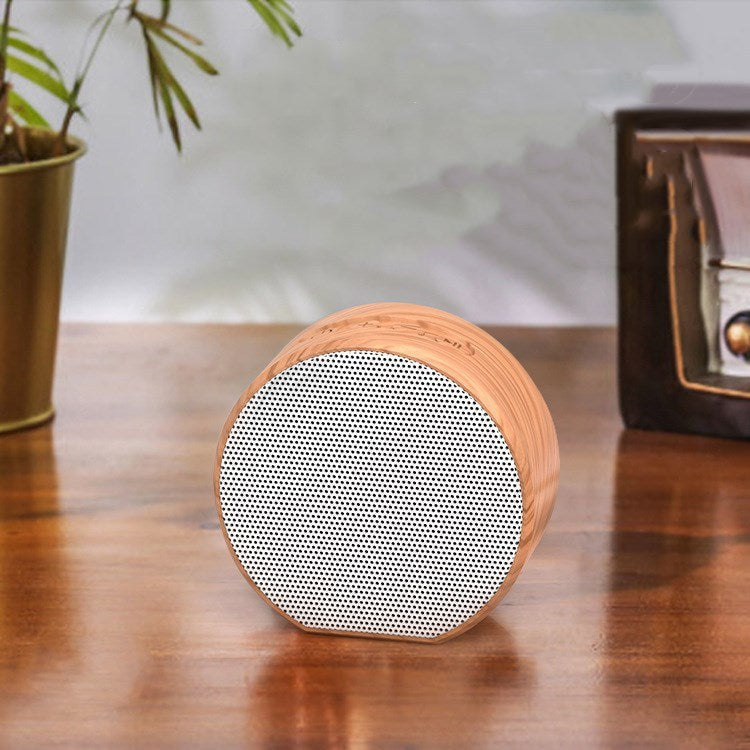 KTX-069267 Wood Grain Bluetooth Computer Speaker with USB Connection and Built-in Lithium Battery
